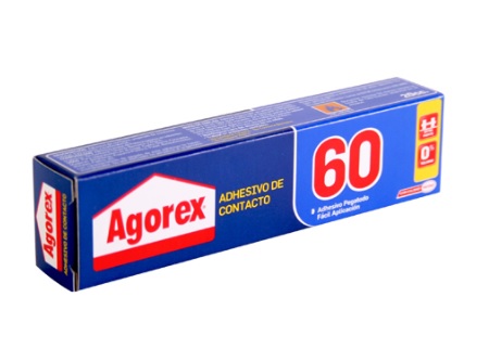  ADHESIVO CONTACTO  20 CC. AGOREX 60 ESTUCHE. 