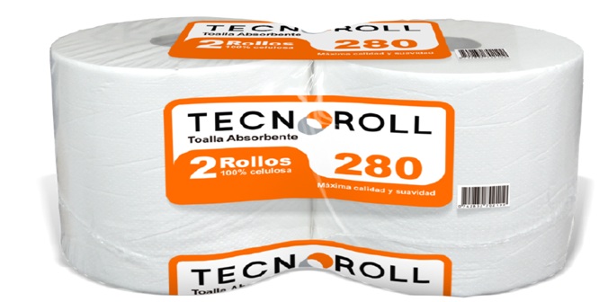  TOALLA PAPEL 2 ROLL.280 MT. TECNOROLL H/S 