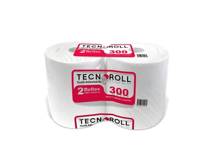  TOALLA PAPEL 2 ROLL.300 MT. TECNOROLL H/S 