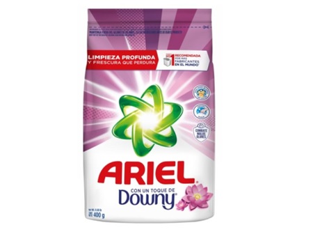  DETERGENTE POLVO 400 GR. ARIEL C/DOWNY 