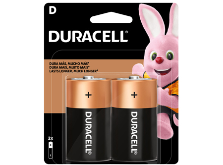  PILA ALCALINA D GRANDE X 2 UN. DURACELL 