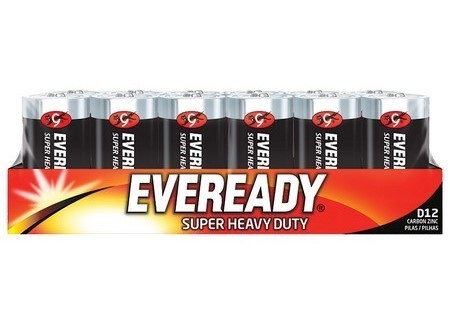  PILA CARBON D GRANDE X 12 UN. EVEREADY 