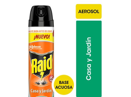  INSECTICIDA A/SOL 360 CC RAID CASA Y JARDIN 