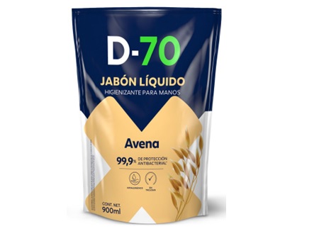  JABON LIQ. 900 ML. D-70 AVENA DOYPACK HIGIEN/MANO 