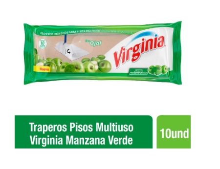  TRAPERO HUMED/DESINF. VIRGINIA 10 UN MANZANA 