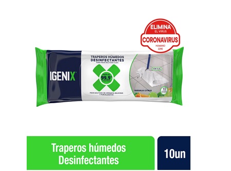  TRAPERO HUMED/DESINF. IGENIX 10 UN CITRUS 