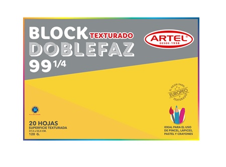  BLOCK DIBUJO  99 1/4 20 HJ ARTEL DOBLE FAZ 