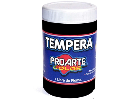  TEMPERA 120 GR.NEGRO PROARTE 