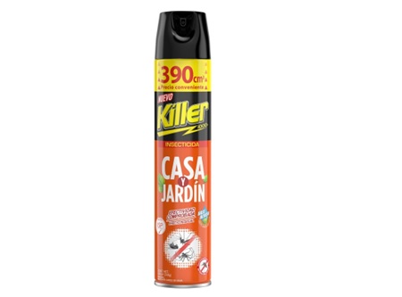  INSECTICIDA A/SOL 390 CC KILLER CASA Y JARDIN 