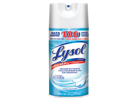  DESINFEC. A/SOL 340 CC A/BACT LYSOL CRISP LINENS 