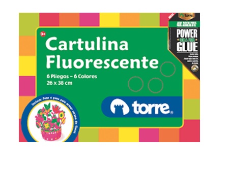  CARPETA ESC. CARTU FLUORECENTE 6 HJ TORRE 