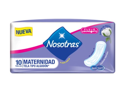  TOALLA HIG. NOSOTRAS MATERNAL X 10 UNI 