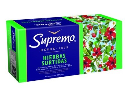  TE HIERBAS SUPREMO X 100 BOLSITAS SURTIDAS 