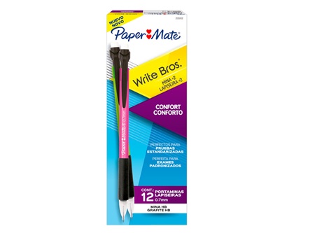  PORTAMINA 0.7MM PAPER MATE C/GRIP COLOR SURTIDO 