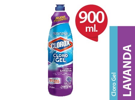  CLORO GEL 900 ML. CLOROX LAVANDA 