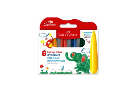  CRAYON JUMBO 6 COLORES COHETE ERGONOMICO FABER 