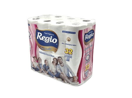  PAPEL HIG. 32 ROLLOS 25 MT H/D REGIO 