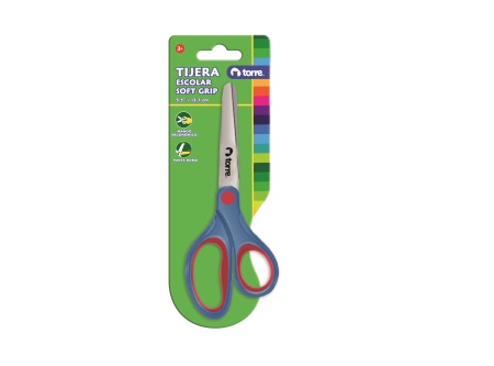  TIJERA ESCOLAR P/ROMA 14 CM SOFT GRIP TORRE 