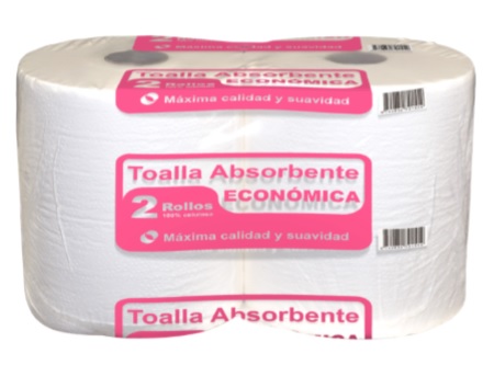  TOALLA PAPEL 2 ROLL.150 MT TECNOROLL(800 GR) 