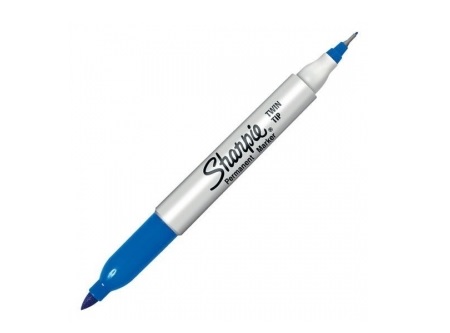  MARCADOR MULTIUSO AZUL SHARPIE DOBLE PUNTA TWIN 