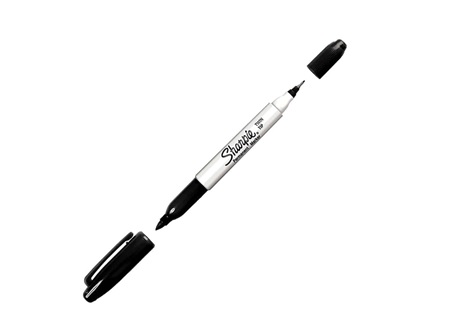  MARCADOR MULTIUSO NEGRO SHARPIE DOBLE PUNTA TWIN 