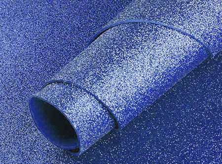  GOMA EVA 30X20 X 10 UN 2MM C/GLITTER AZUL 