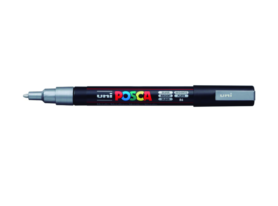  MARCADOR ACRILICO POSCA 3M PLATEADO 