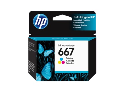  CARTRIDGE HP (667) TRI-COLOR 100 PG 