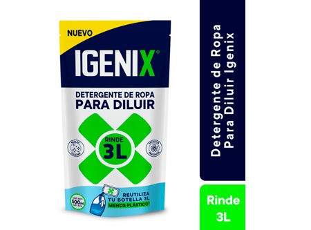  DETERGENTE LIQ. 500 CC IGENIX CONCENTRADO P/3LT 