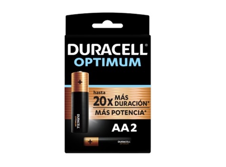  PILA ALCALINA AA X 2 UN. DURACELL OPTIMUM 