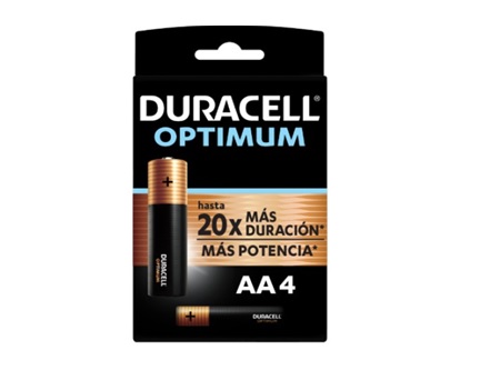  PILA ALCALINA AA X 4 UN. DURACELL OPTIMUM 