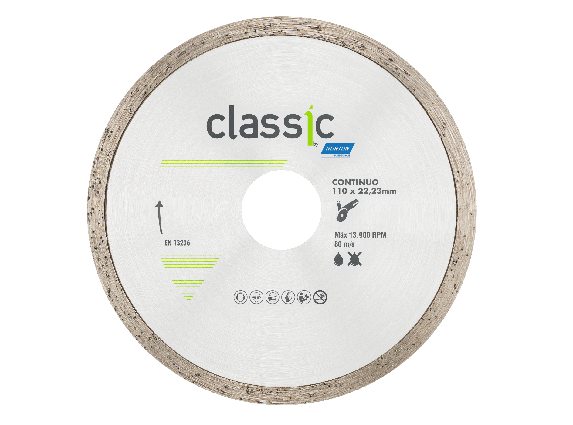  DISCO CLASSIC CONTINUO 110X22.23MM X10 UND 