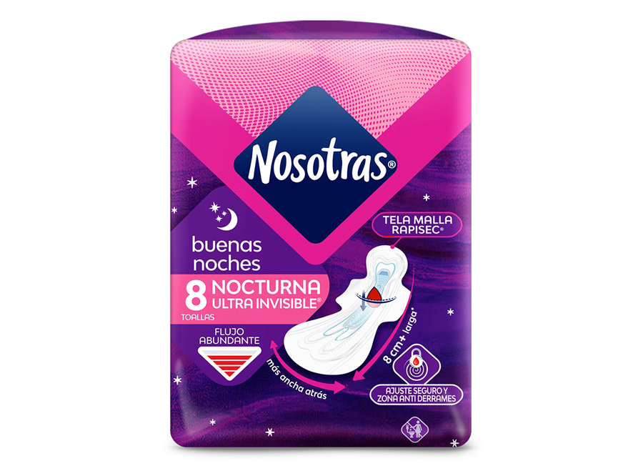  TOALLA HIG. NOSOTRAS B.NOCHES PQX8 U.DELG.T.MALLA 