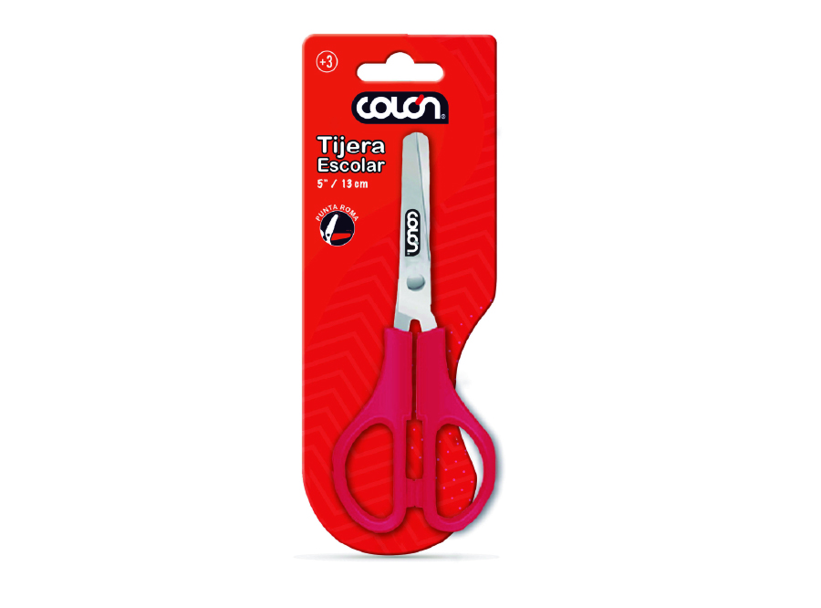 TIJERA ESCOLAR P/ROMA 13 CM (5 PULG) COLON