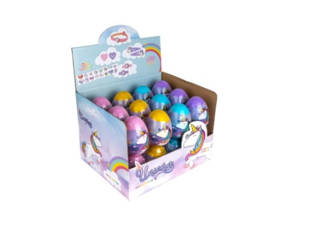  HUEVO SORPRESA UNICORNIO X 24 UND WERO 