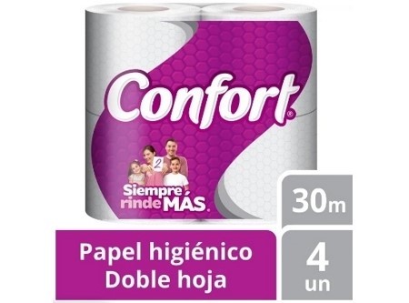  PAPEL HIG. 4 ROLLOS 30 MT H/D CONFORT 