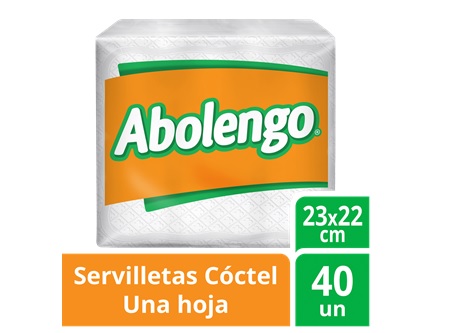  SERVILLETA COCTEL 22X23  40 UN ABOLENGO MINI 