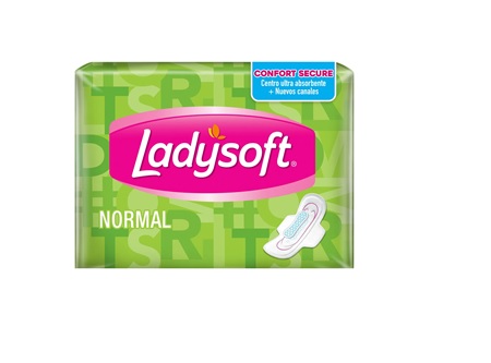  TOALLA HIG. LADYSOFT NORMAL C/ALAS X 8 UN T.SUAVE 