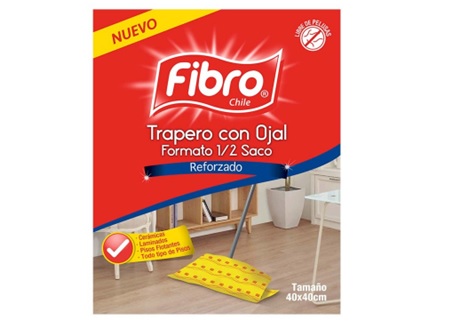  TRAPERO ABSORBENTE CELULOSA 40X40 C/OJAL FIBRO 