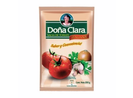  SALSA TOMATE ITALIANA 200 GR DOA CLARA DOYPACK 