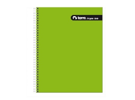  CUADERNO A4 150 HJ M7 TORRE TRIPLE LISO 