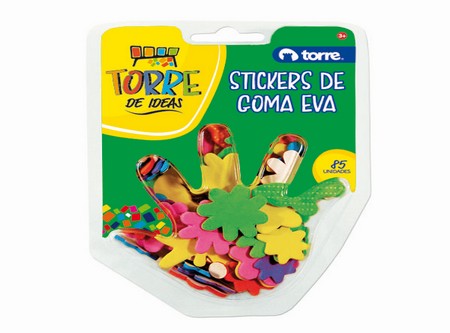  TORRE IDEAS STICKER BICHITOS DE GOMA EVA X 85UN 