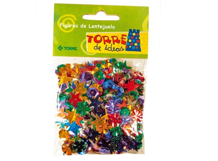  TORRE IDEAS FIGURAS DE LENTEJUELAS 25GR COL.SURTID 