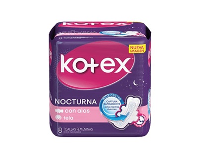  TOALLA HIG. KOTEX NOCTURNA TELA C/ALASX8 