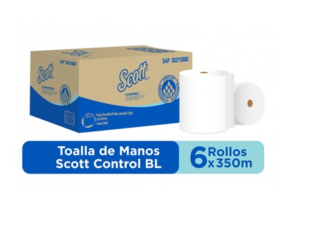  TOALLA PAPEL 6 ROLL.350 MT.JUMBO SCOTT KIMBERLY 