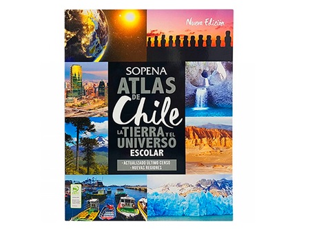  ATLAS ESCOLAR CHILE LA TIERRA-EL UNIVERSO SOPENA 