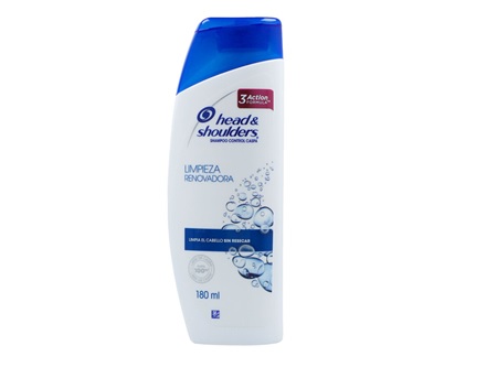  SHAMPOO 180 ML FRASCO H&S LIMPIEZA RENOVADORA 