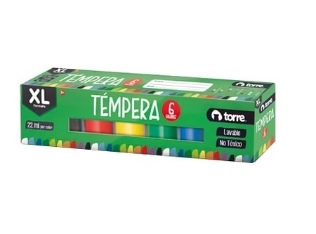  TEMPERA  12 COLORES TORRE 22 ML 