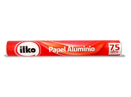  PAPEL ALUMINIO 30 X 7.5 MT ILKO VIRUTEX 