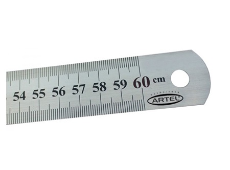  REGLA METALICA 60 CM  ARTEL 